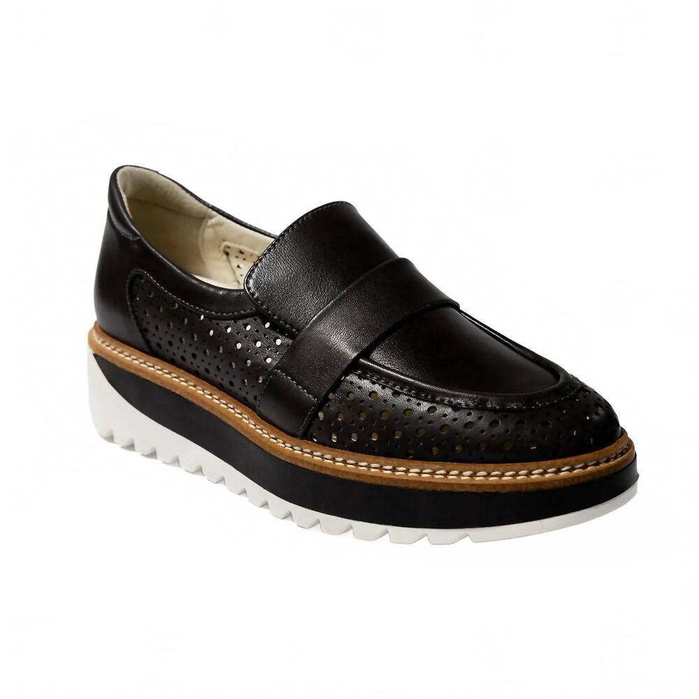 NEW REX SHOES women's carolyn loafers in black